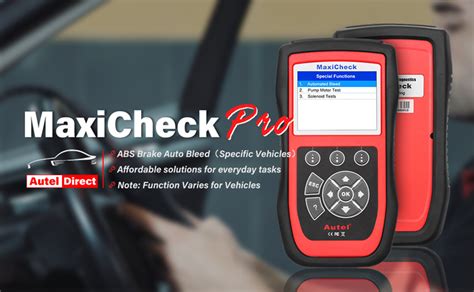 Autel Maxicheck Pro Special Application Diagnostics