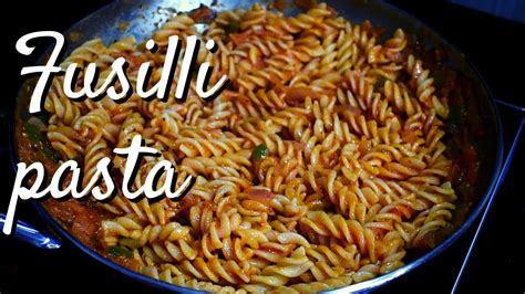 Fusilli Pasta With Red Sauce Youtube