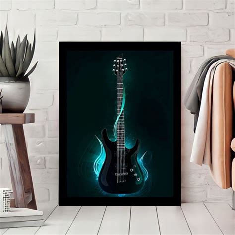 Quadro Decorativo Guitarra Rock N Roll Elo7 Produtos Especiais