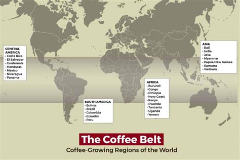 The Coffee Belt Is Where The World Grows Its Beans