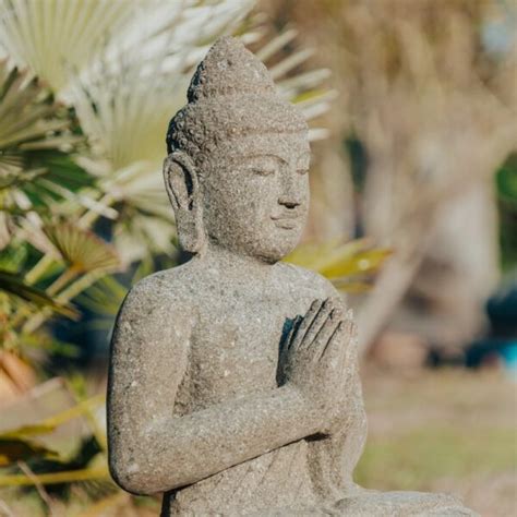 Statue Bouddha Sculpture Bouddha D Co Ext Rieur Zen En Pierre