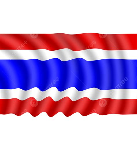 Thai Flag Vector Hd Png Images Download The Flying Thai Flag Template