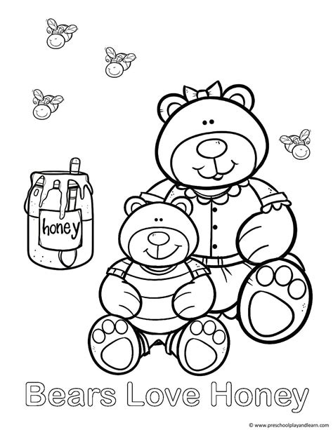 Birthday Bear Coloring Pages