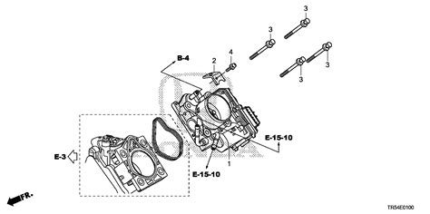 Honda Civic Throttle Body Electronic Control Gmf3e 16400 R1Z A01