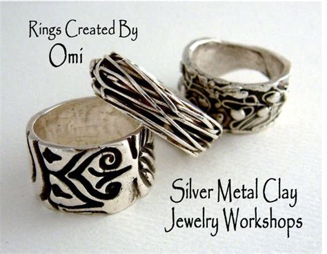 Silver Metal Clay Rings Silver Metal Clay Metal Clay Jewelry Metal Clay