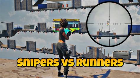 Snipers Vs Runners 7166 1184 9162 By Josisi Fortnite Creative Map Code Fortnite Gg