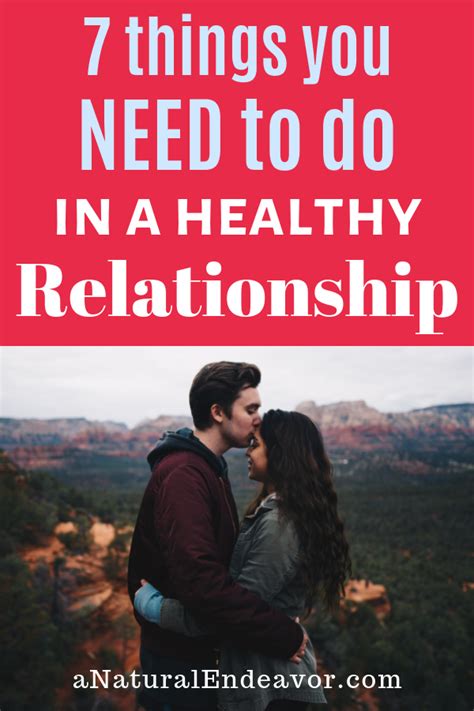 7 Things That You Need To Do To Have A Healthy Relationship With