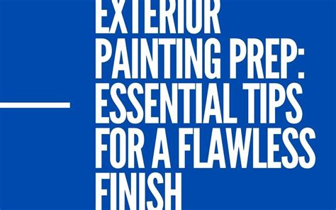 Exterior Painting Prep Essential Tips For A Flawless Finish Berts