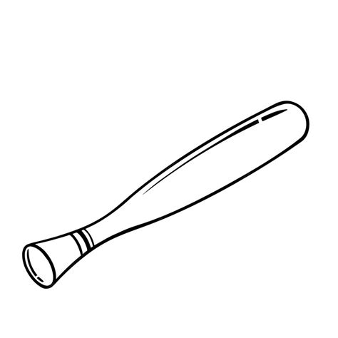 Premium Vector Baseball Bat Line Art Illustration Of A Baseball Bat