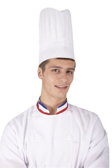 Cette Toque De Chef Cuisinier De Couleur Blanche Est En Papier Elle