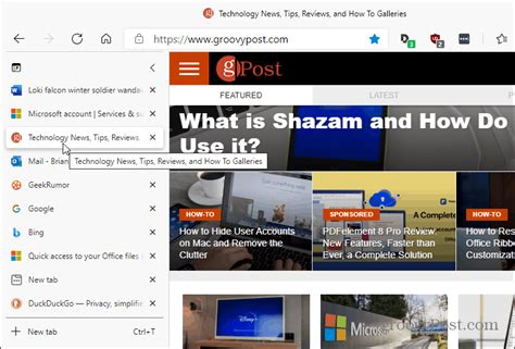 How To Enable And Use Vertical Tabs On Microsoft Edge Grovetech