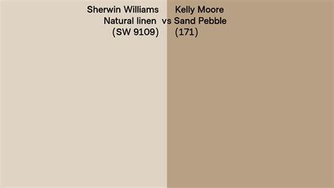 Sherwin Williams Natural Linen SW 9109 Vs Kelly Moore Sand Pebble