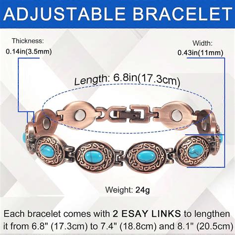 Copper Bracelet for Women for Arthritis and Joint, Pure Solid Copper