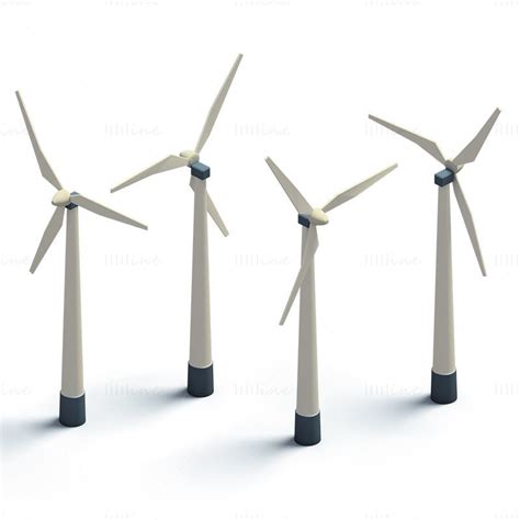 Wind Turbines D Png