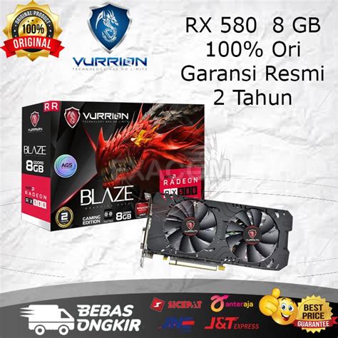 Jual VGA Vurrion RX580 8Gb GDDR5 256Bit Radeon RX 580 Shopee Indonesia