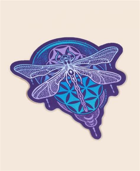 Sticker Dragonfly Mandala Inspired Living