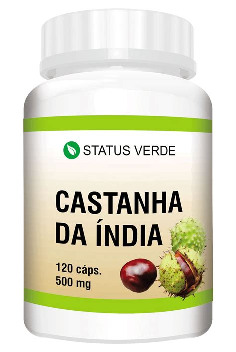 Castanha da Índia 120 Cápsulas 500 mg Status Verde Status Verde