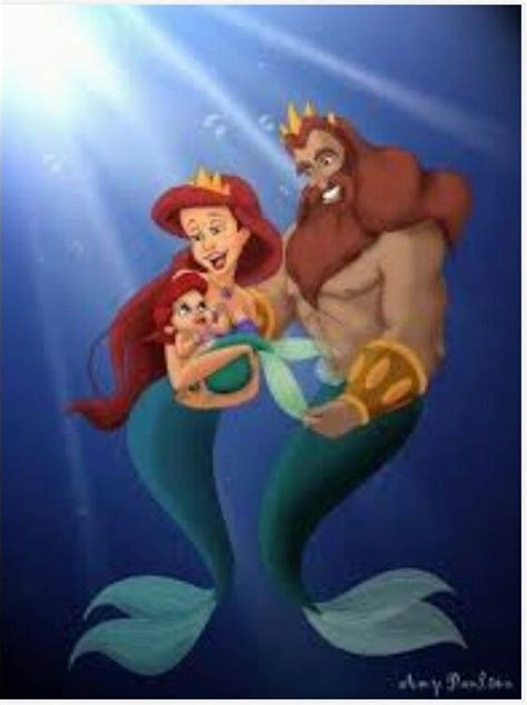 Baby Ariel Queen Athena And King Triton Ariel The Little Mermaid