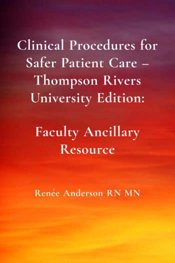 Clinical Procedures For Safer Patient Care Thompson Rivers University