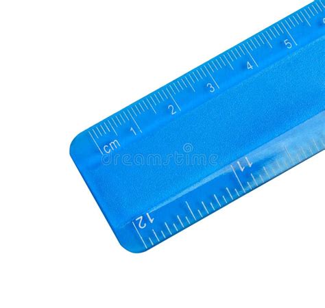 Ruler With Measuring Length Markings In Centimeters Isolated On White