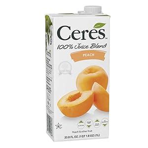 Amazon Ceres All Natural Pure Fruit Juice Blend Peach