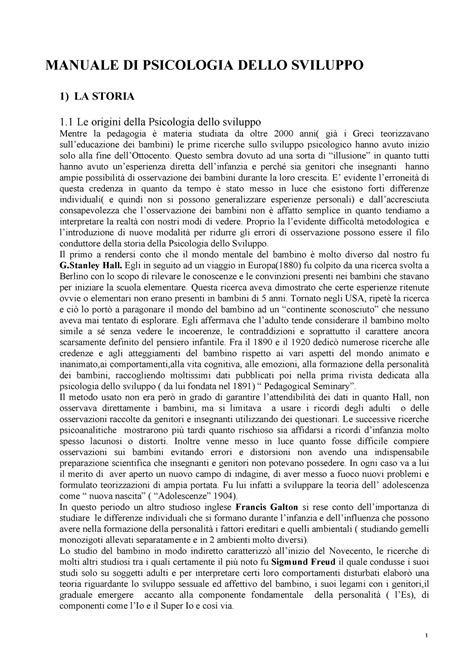 Psico Uni Psicologia Dello Sviluppo Manuale Unifi Studocu