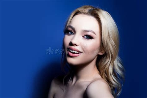 Sensual Female Model Face Woman With Beauty Face Facial Skin Portrait