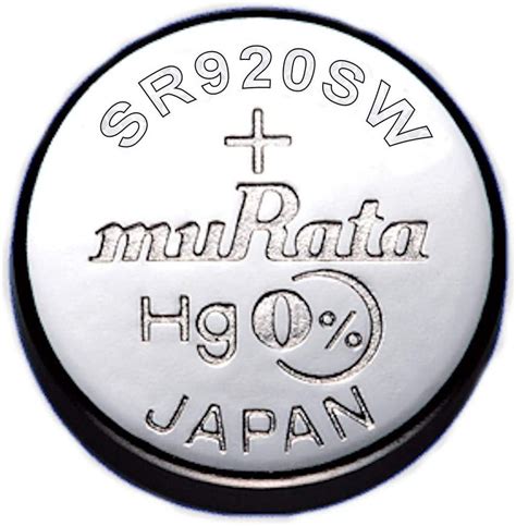 Sony Murata 371 SR920SW Battery 1 55V Silver Oxide Watch Button Cell