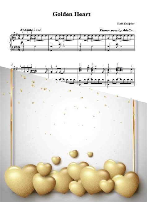 "Golden Heart" - Mark Knopfler - Piano Sheet Music