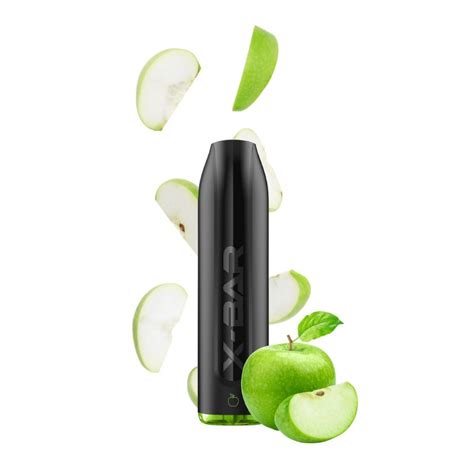 X Bar Pro Green Apple 850mAh Sigaretta Usa E Getta 1500 Puff SmoKing