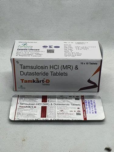 Tamkart D Tamsulosin Modified Release Mg Dutasteride Mg