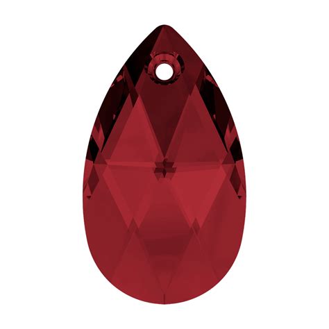 Swarovski Pear Pendant Mm Scarlet Harman