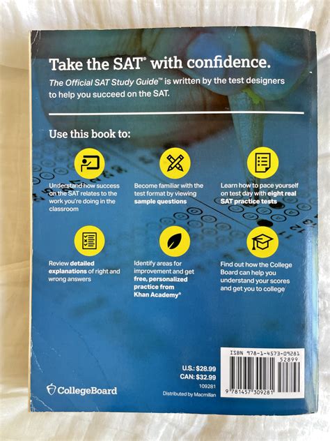 Official Sat Study Guide 2018 Edition By The College Board 2017