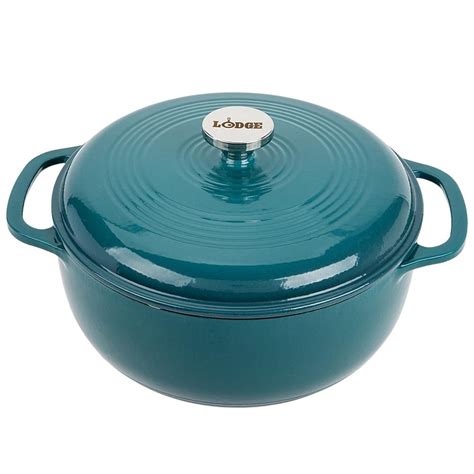 Lodge Quart Enamel Dutch Oven Lagoon Hsn Enamel Dutch