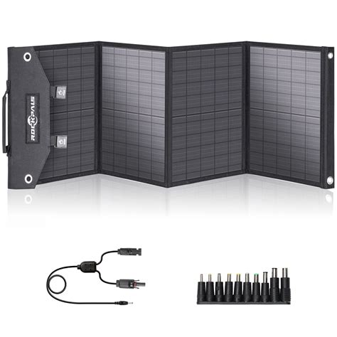 Buy Rockpals W Portable Solar Panel Foldable Monocrystalline Solar