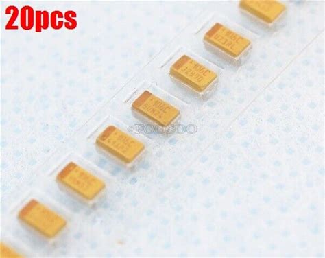 20Pcs 1206 Smd Tantalum Capacitor 16V 10Uf 106 10 3216 A Type Ef EBay