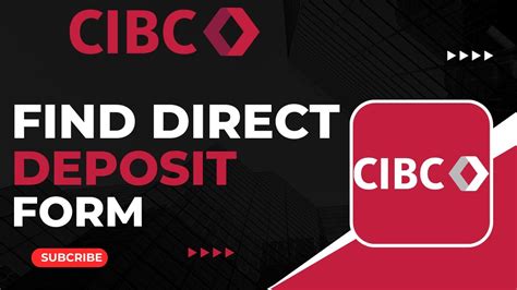 How To Find Direct Deposit Form On Cibc Youtube