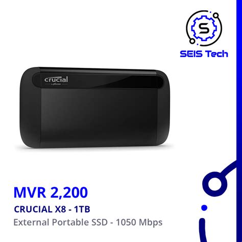 Crucial X8: 1TB Portable external SSD. Free delivery - Call 7992123 | iBay