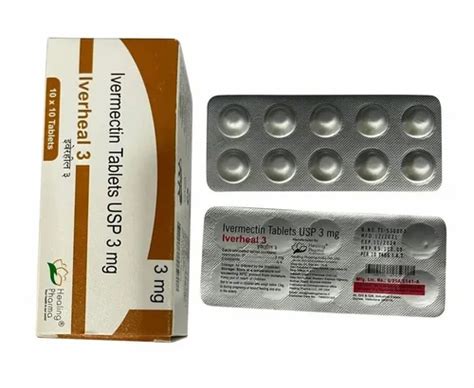 Iverheal 3 Ivermectin 3mg Tablets At Rs 100 Strip Of 10 Tablets