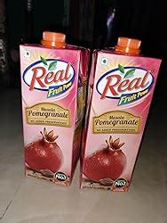 DABUR Real Masala Pomegranate Fruit Juice 1L Pack Of 4 No Added