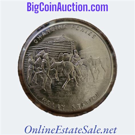 1860 1935 Pony Express Coin