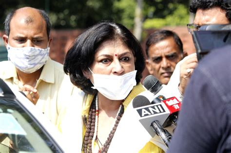 Rupa Ganguly addresses media near Parliament House