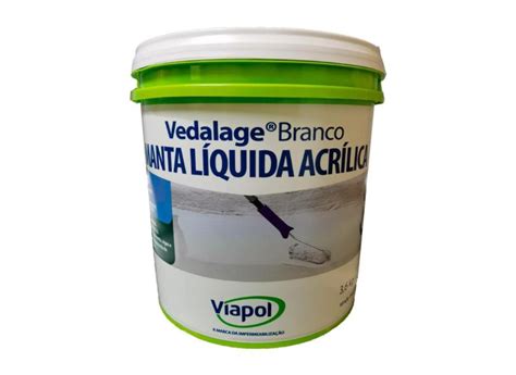 Manta Líquida Vedalage Impermeabilizante 3 6Kg Viapol o Melhor