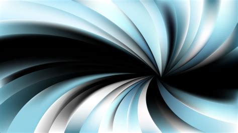 Free Blue Black And White Spiral Rays Background Vector Image