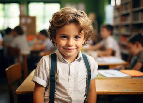 Portrait D Un Jeune Gar On Tudiant Fr Quentant L Cole Photo Gratuite