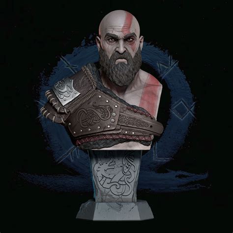 Kratos Gow Ragnarok 3d Model 3d Printable Cgtrader