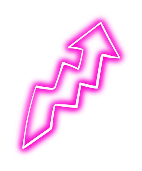 Glowing Neon Arrow Doodle Transparent Png 15241277 Png