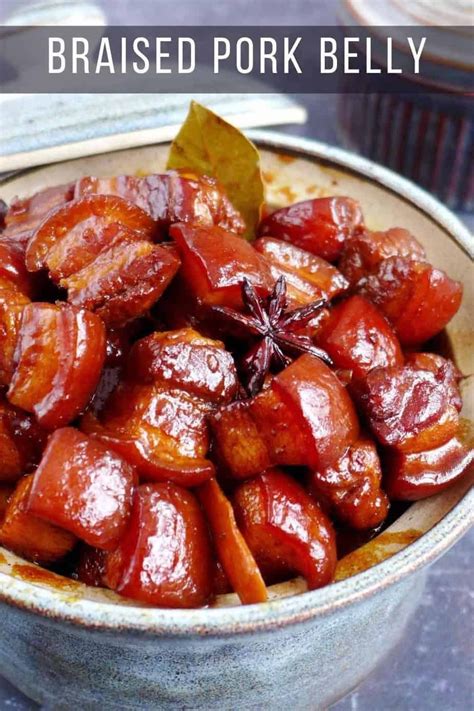 Braised pork belly hong shao rou 红烧肉 an easy version Artofit