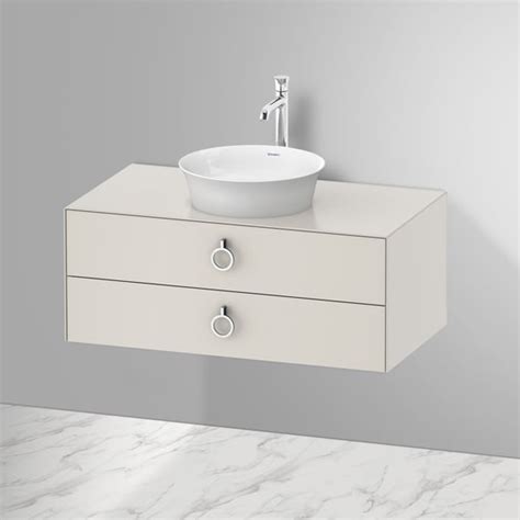 Duravit White Tulip Meuble Sous Vasque 2 Tiroirs Blanc Nordique Mat