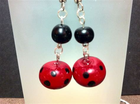 Red Dangle Earrings Beaded Earrings Jewelry Earrings Drop Earrings